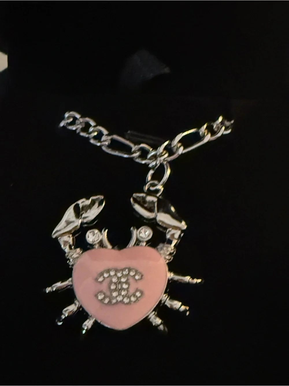 Chanel Zipper Pill Crab Pendant on Unbranded Bracelet New in Box
